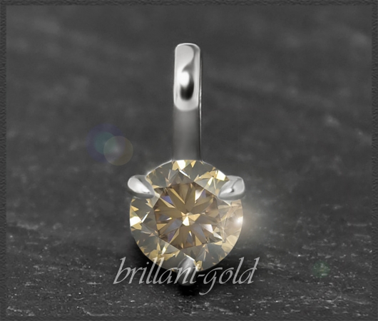 Brillant Anhänger 585 Gold; 0,33ct; VS2